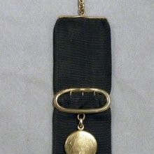 Monogramed watch fob