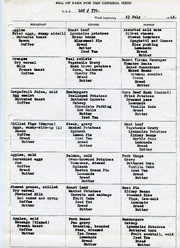 One Week's Menu from the Lst #770, 1945