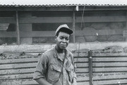 Photograph by Gustafsson of A Fellow Soldier Standing Around Camp, 001