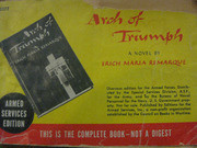 Limited Release Armed Services Edition of, Arch of Triumph, Front Cover