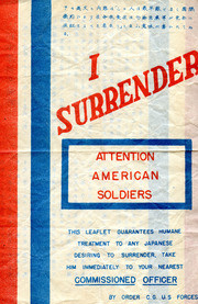 Leaflet Us Soldiers Were instructed To Give Japanese Soldiers Wishing To Surrender