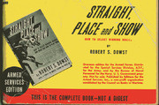 Limited Release Armed Services Edition of, Straight, Place and Show, Front Cover