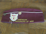 Military Side Cap With the inscription American Ex-Prisoners of War With A Patch and Two Hat Pins