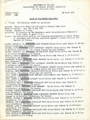 List of the Bronze Star Medal Recipients, including Gustafsson, from the Army's 1st Cavalry Division, 1970