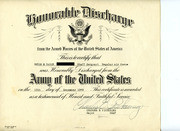 Honorable Discharge Certificate Awarded To Naron, 1949