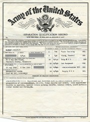 Army Separation Qualification Record Paperwork (Back Side) Filled Out by Gammey