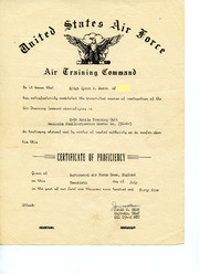 Certificates of Proficiency from U.S. Air Force Awarded To Naron, 1949
