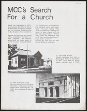 MCC LA Church Materials: 1969-1970