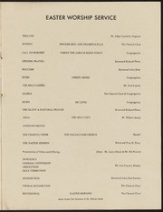 Holy Week Services Program, 1970, MCC LA