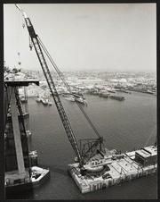 Atop Bridge Showing Gap and Floating Crane