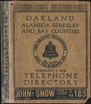 Oakland, Alameda, Berkeley, San Leandro and Bay Counties, Feb 1918