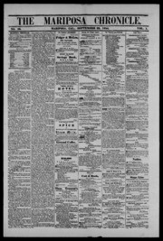 Mariposa Chronicle 1854-09-22