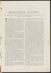 Monterey County Illustrated: Resources, History, Biography