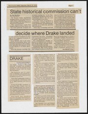 State Historical Commission can't decide where Drake landed