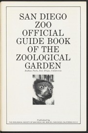 San Diego Zoo Official Guide Book of the Zoological Garden