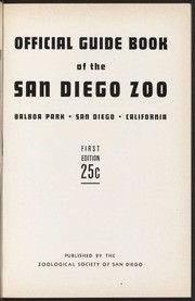 Official Guide Book of the San Diego Zoo 1944 (First Edition)