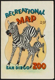 Recreational Map San Diego Zoo 1947/1949~