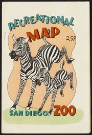 Recreational Map San Diego Zoo 1956/1957~