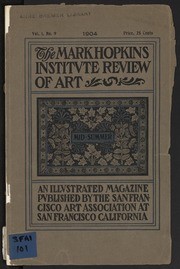 The Mark Hopkins Institute Review of Art - 1904-07 - Vol 1, No 9