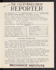 California Chess Reporter, The; Vol. 8, 1958-1959