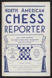 North American Chess Reporter; October-November, 1933