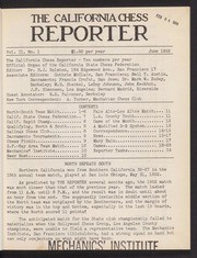 California Chess Reporter, The; Vol. 2, 1952-1953