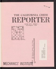 California Chess Reporter, The; Vol. 24, 1974-1975