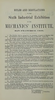 Report of the Industrial Exhibition; (1868) 6th Industrial Exhibition