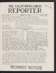 California Chess Reporter, The; Vol. 5, 1955-1956