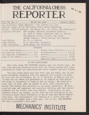 California Chess Reporter, The; Vol. 4, 1954-1955