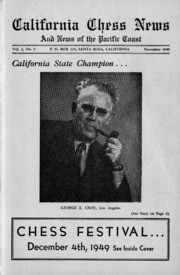 California Chess News; Volume 2, Number 9