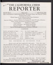 California Chess Reporter, The; Vol. 15, 1965-1966