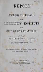 Report of the Industrial Exhibition; (1857) 1st Industrial Exhibition