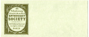 Velaslavasay Panorama Enthusiast Society Envelope - Blank
