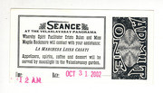 Marchesa Luisa Casati Seance Admission Ticket