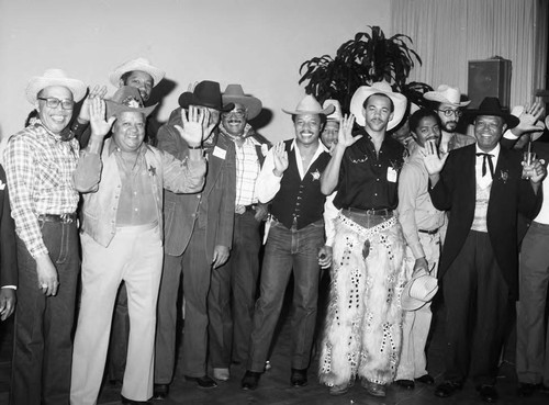 Men and Women in Western Hats, Los Angeles, 1983