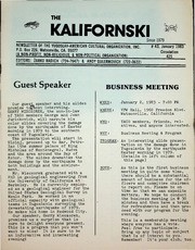 The Kalifornski 1983-01