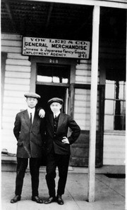 Yow Joe and George Challing in Tulare