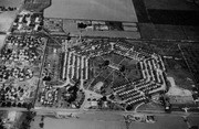 Aerial View, Linnell Farm Labor Camp, Tulare County, Calif