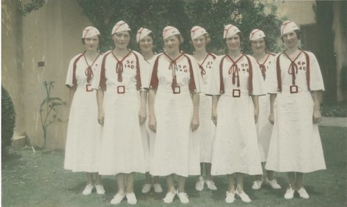 American Legion Auxiliary Unit 140, South Pasadena, Floor Team, for 1936-1937