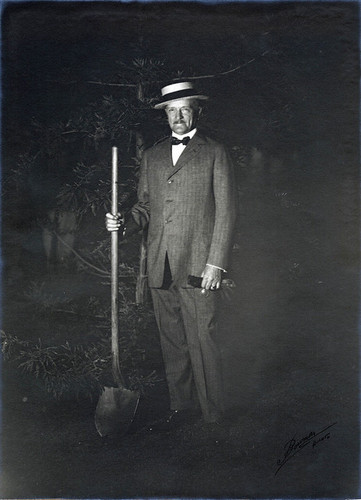 General John Pershing Planting Redwood at South Pasadena War Memorial Building