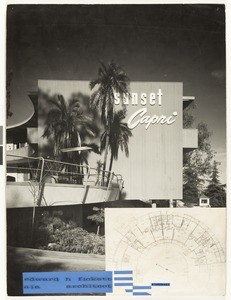 Photograph, Drawing, Sunset Capri Apartments, 1954