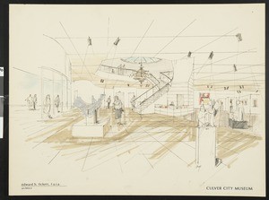 Rendering, Culver City Museum, 1992