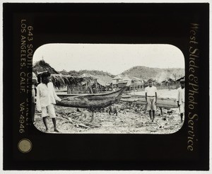 Bancas on supports, Masbate, Philippines, 1932