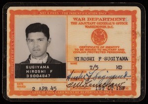 Sugiyama, identification card, 1945-04-02