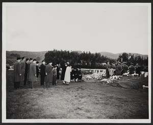Hiroshi Sugiyama's reburial ceremony, 1948-12-15