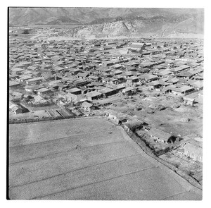 Aerial view of a town, Korea