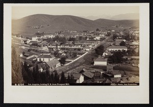 "B 2756 Los Angeles, looking N.E. from Prospect Hill", photographs, circa 1882