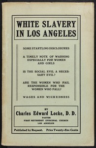 "White Slavery in Los Angeles", pamphlet, 1913