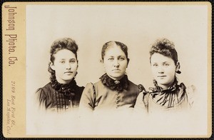 Woman and two younger women, cabinet photograph, circa 1890s